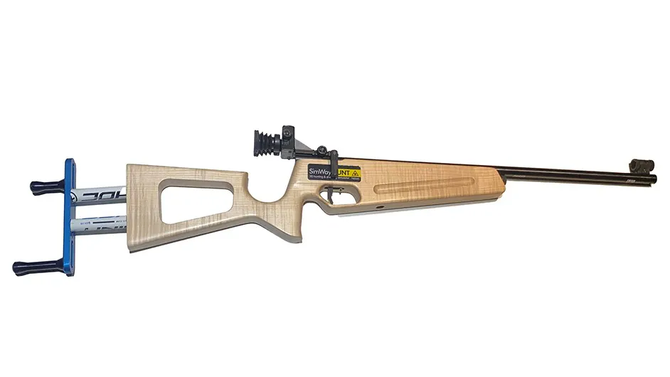 Biathlon rifle simulator replica