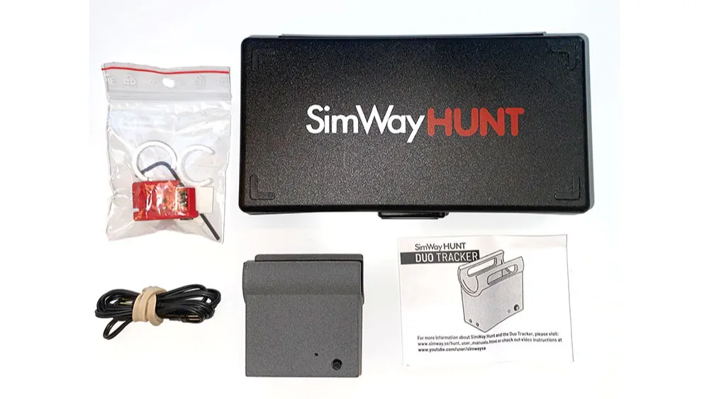 SimWay DuoTracker mounted on a rifle