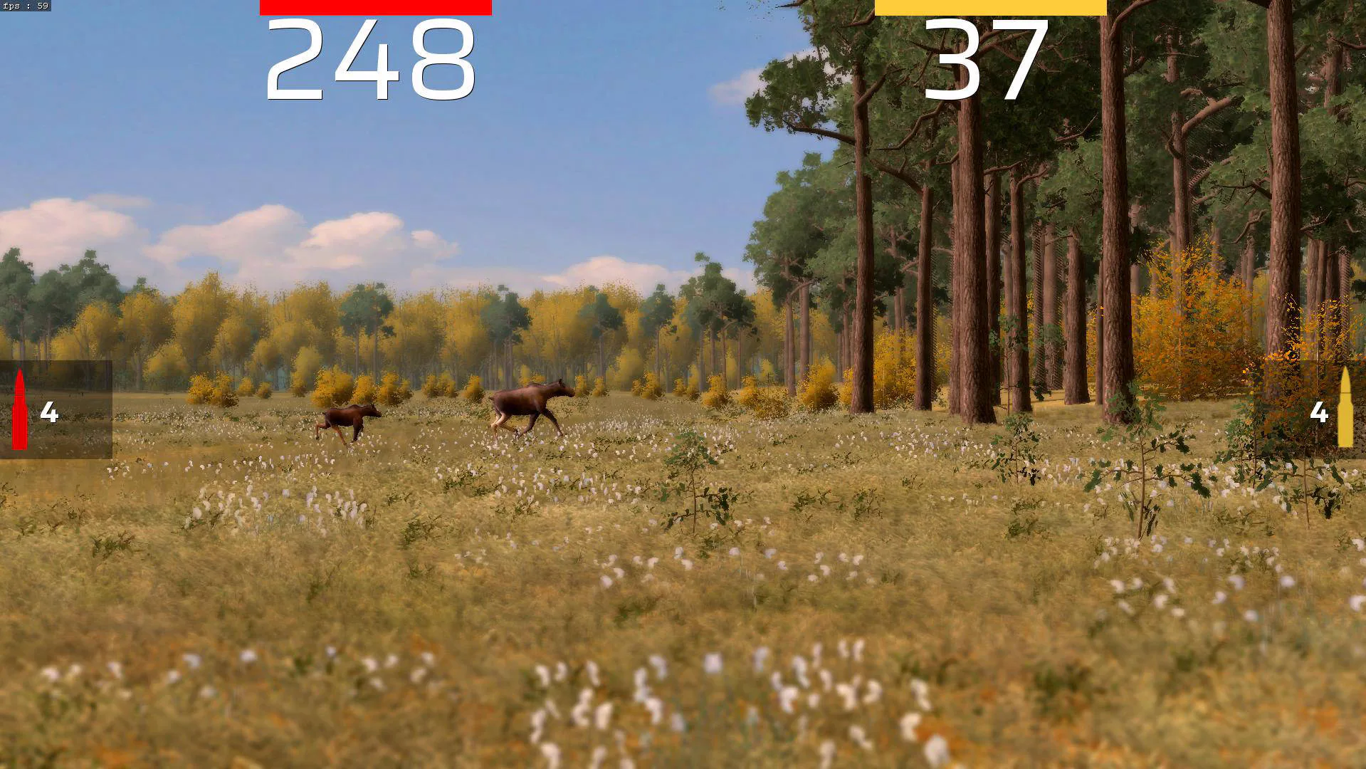 Two shooters competing in Hunt Challenge