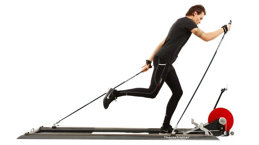 ThoraxTrainer ski machine used with SimWay Biathlon